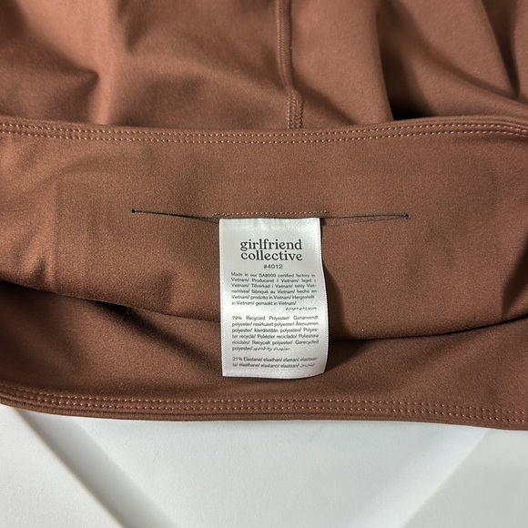 Girlfriend Collective Brown Cropped Leggings Large - Picture 4 of 6